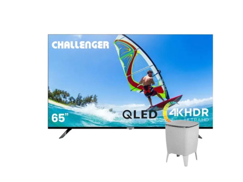 Televisor Challenger 65" 65KG290 BT QLED SMART TV GOOGLE + Obsequio Hielera